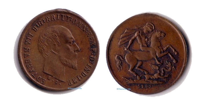 Imitazione sterlina Edoardo VII 1907